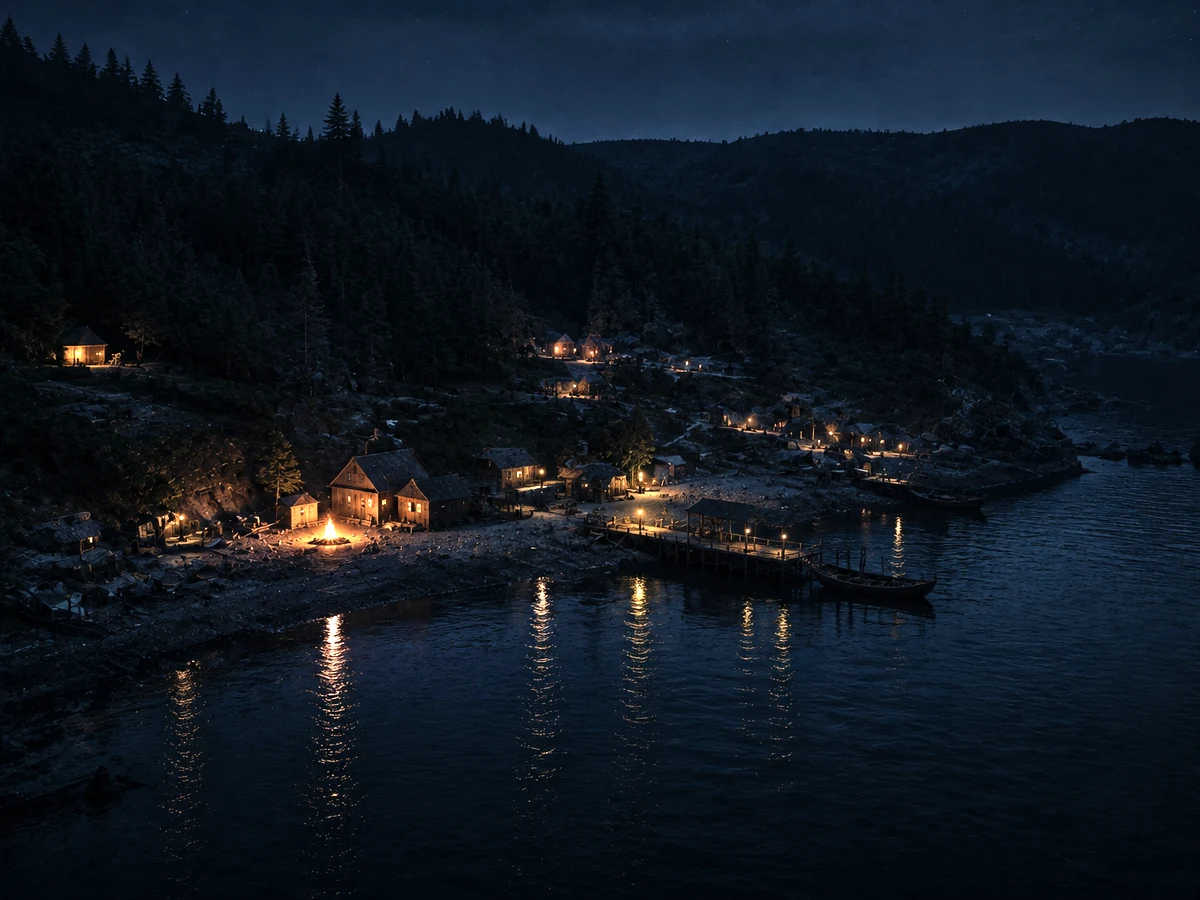 Kepler Island in 2035 — a new harbor town