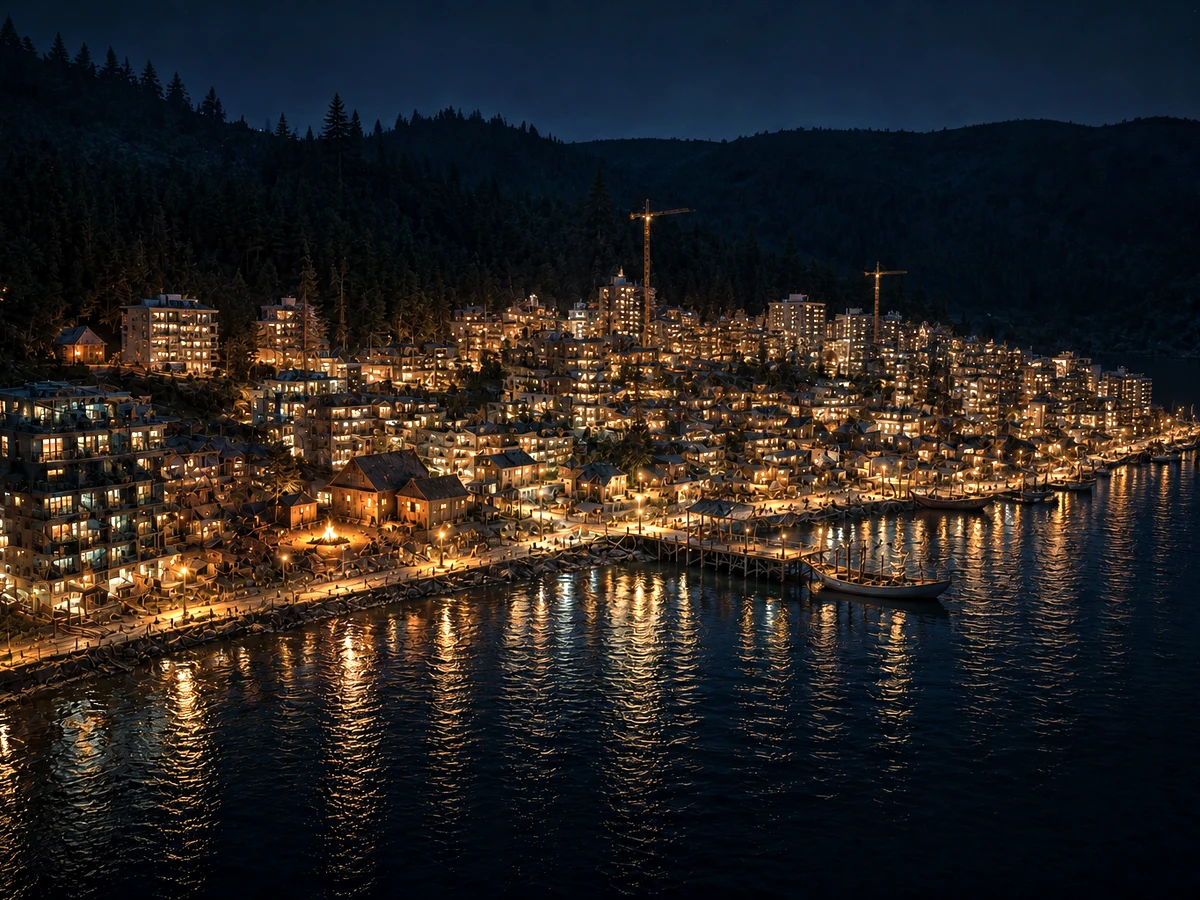 Kepler Island in 2052 — pressure changes the city